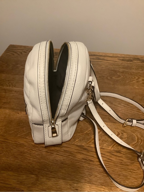 coach backpack mini white Bags | Court Bag Charm With Strawberry Print | Color: Gold | Size: Os Its finished with our Signature hardware for a heritage touch. Coach White Pebbled Leather Mini